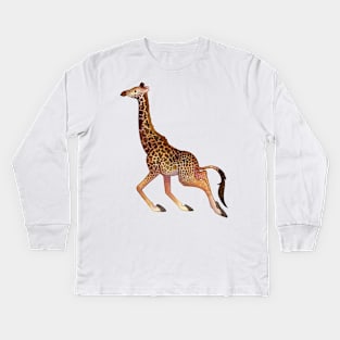 Cozy Masai Giraffe Kids Long Sleeve T-Shirt